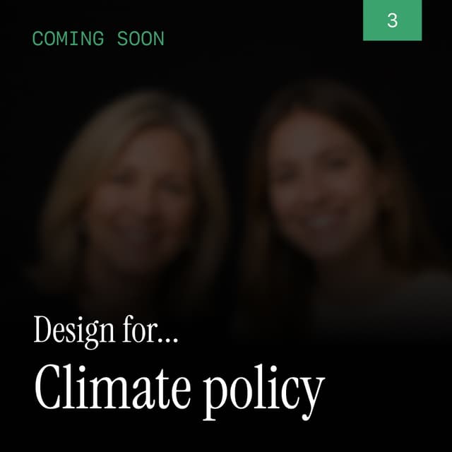 Can design affect climate policy?