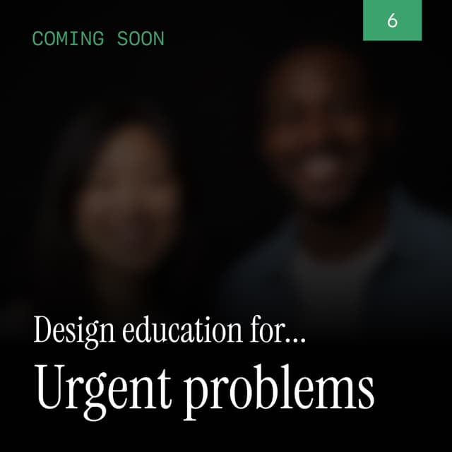 Can design education prepare designers for hard problems?