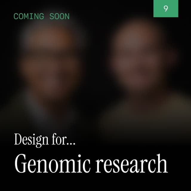 Can design improve genomics?